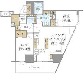 Brillia Tower 池袋 Westの物件間取画像